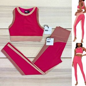 Beach Riot Set | Gwen Top + Legging in Rouge | Size M